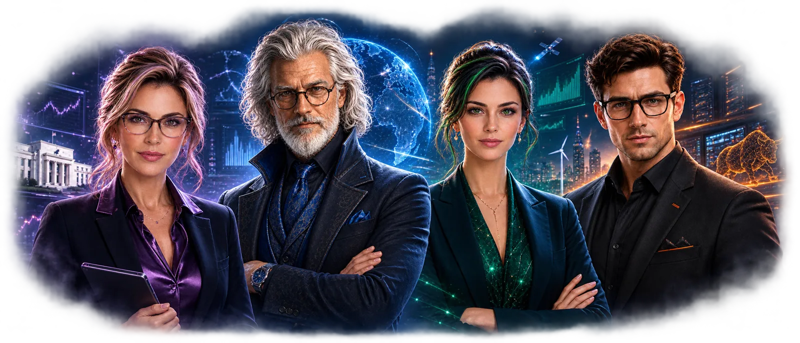 Les quatre agents IA de TeamDesk : Nova, Atlas, Athéna et Orion